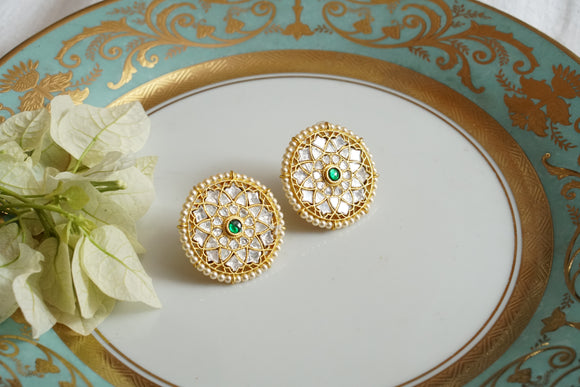 Mossainite polki Studs (1-4781)(K)