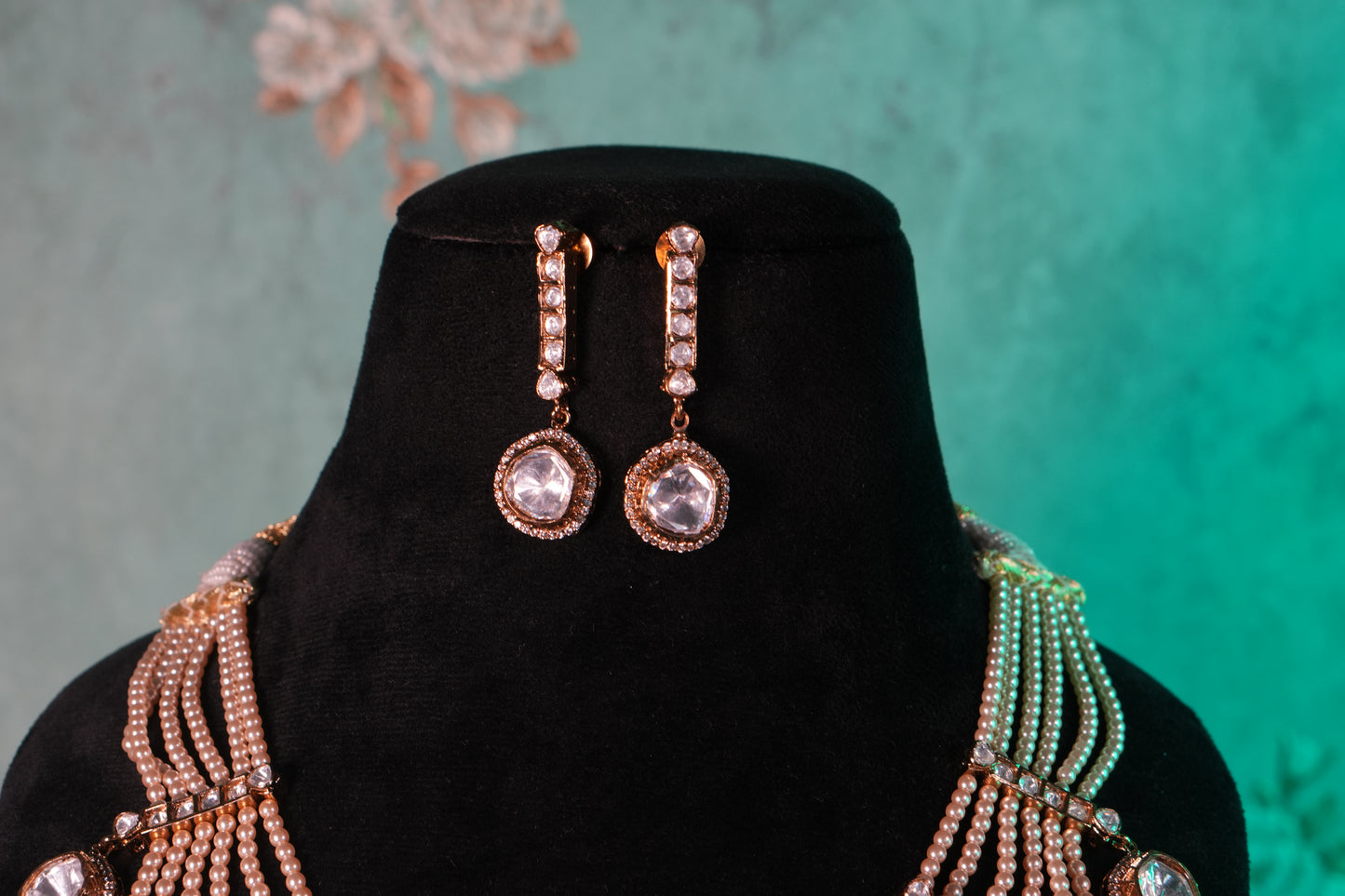 Polki Necklace Set(4-9361)(B)
