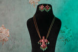 Bird Polki Pendant Set(4-9362)(B)