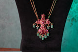 Bird Polki Pendant Set(4-9362)(B)
