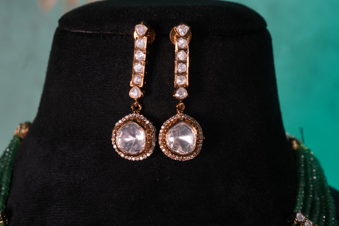 Polki Necklace Set(4-9363)(B)
