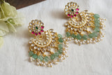 Kundan Earrings (1-4775)(K)(already discounted)