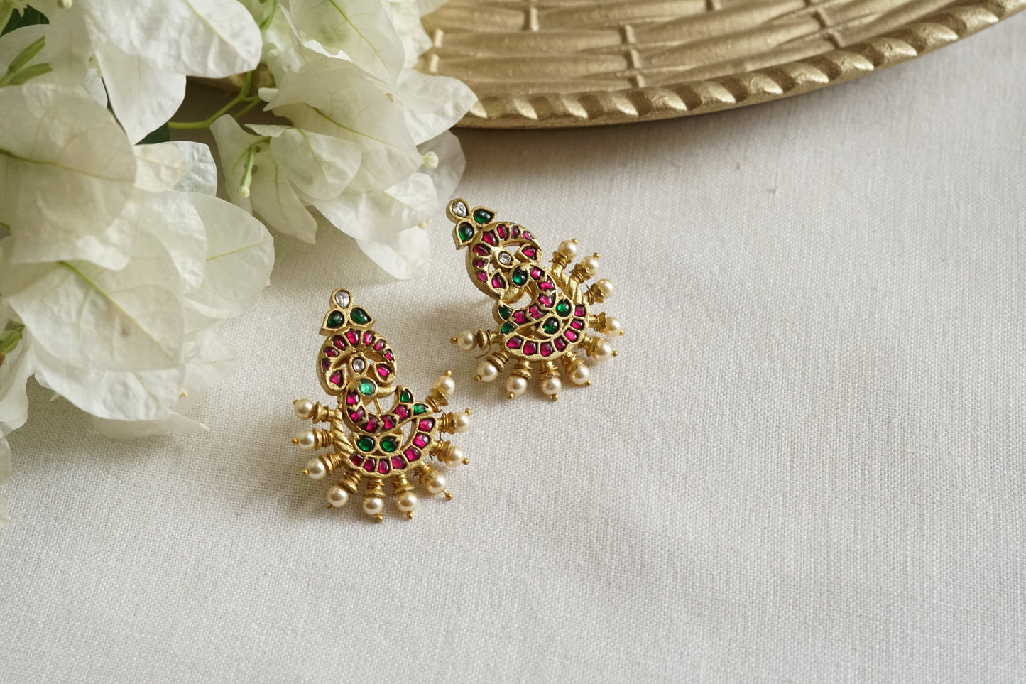 Kundan Earrings (1-5370)(K)