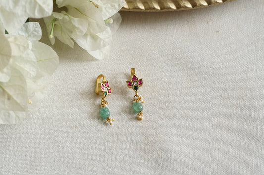 Kundan Bugadi Earrings (1-5373)(K)