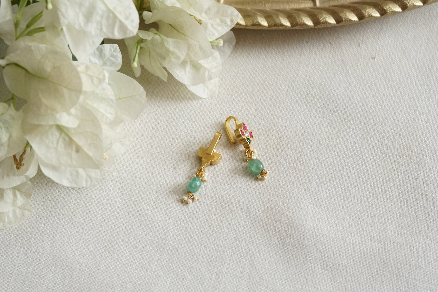 Kundan Bugadi Earrings (1-5373)(K)