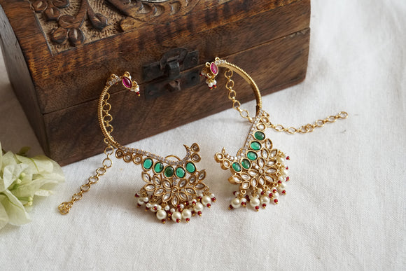 Kundan Earcuff Earrings (1-4791)(A)