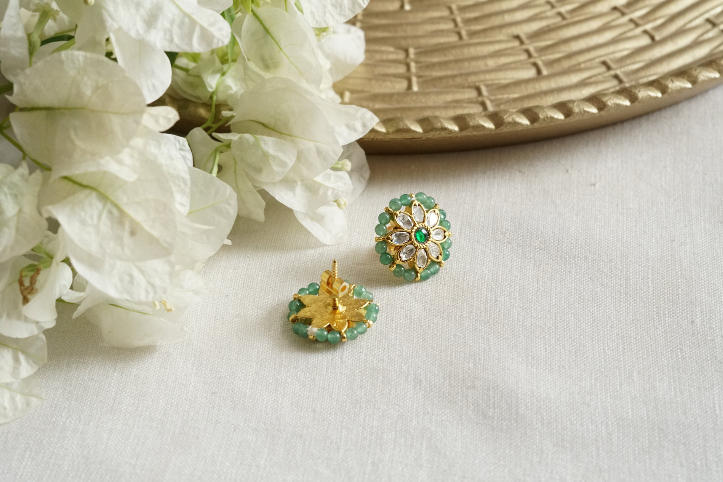 Mossainite Polki Studs (1-5359)(K)