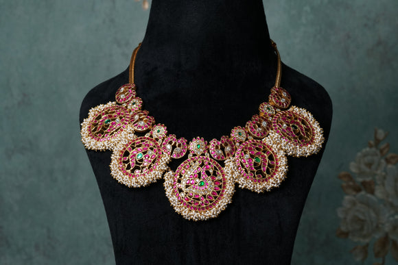 Kundan Necklace Set  (4-8318)(U)