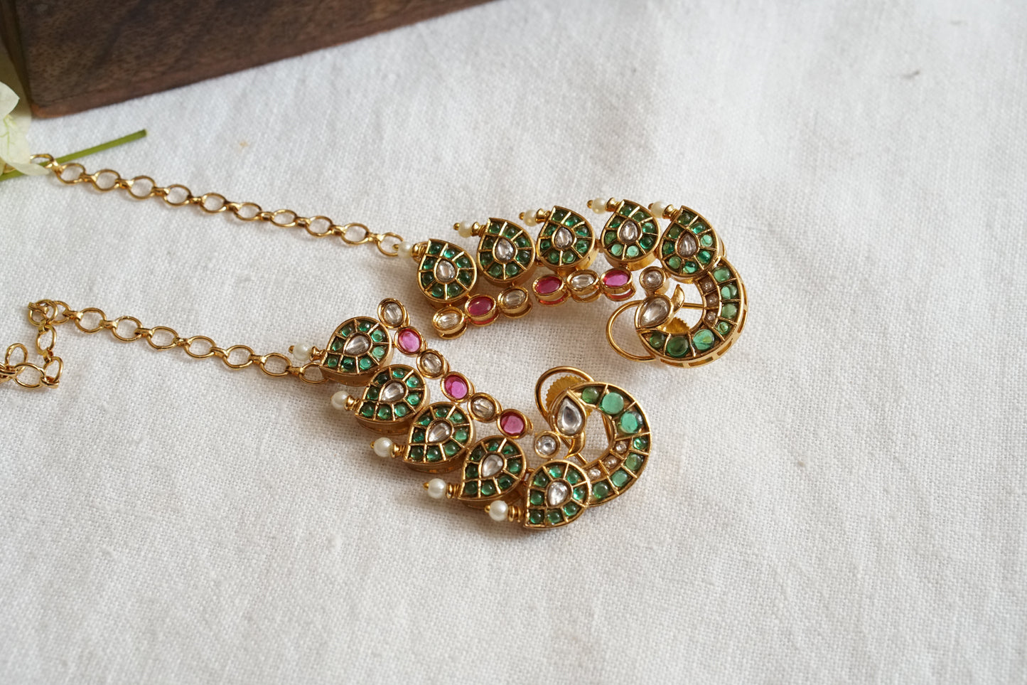 Kundan Earcuff Earrings (1-4793)(A)(already discounted) - JEWELSTYLE