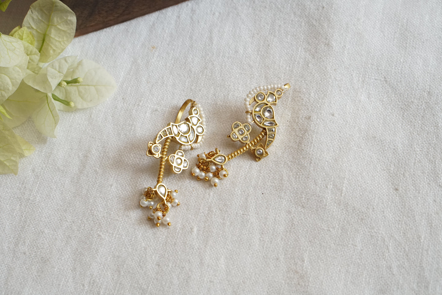 Kundan Earcuff Earrings (1-4794)(A)(already discounted) - JEWELSTYLE