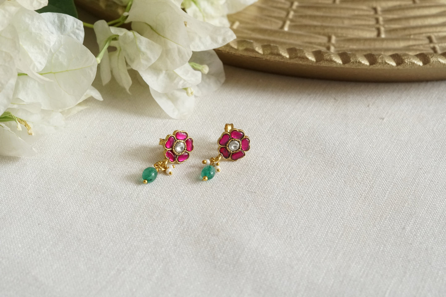 Small Kundan Studs (1-5369)(K)