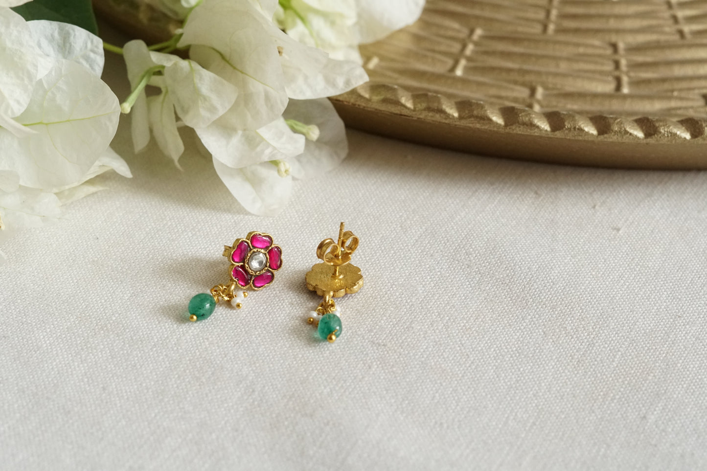 Small Kundan Studs (1-5369)(K)