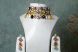 Multi Stone Choker set (4-8330)(B)