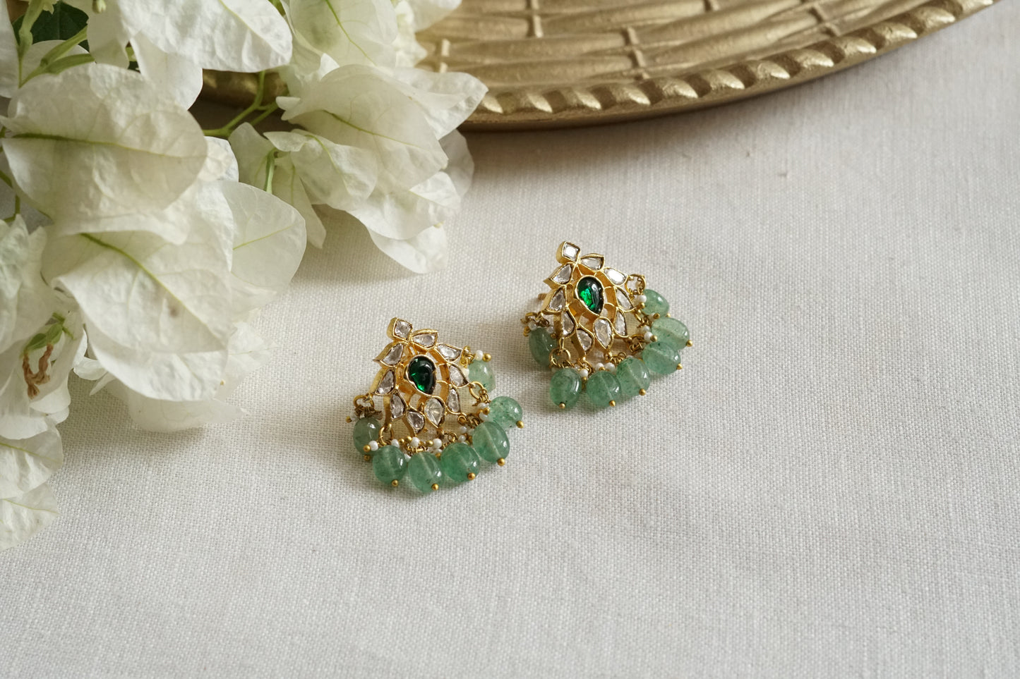 Mossainite Polki Studs (1-5360)(K)