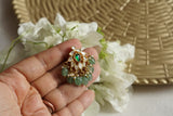 Mossainite Polki Studs (1-5360)(K) - JEWELSTYLE