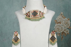 Polki choker set (4-8328)(B)