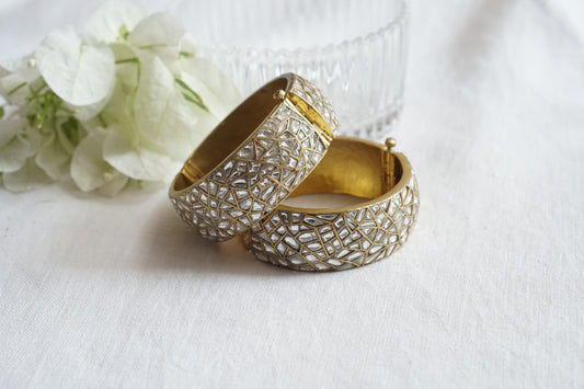 Kundan Bangles (3-510)(A) Openable