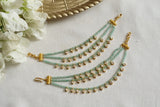 Mossainite polki Earchain(9-386)(K) - JEWELSTYLE