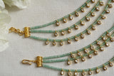 Mossainite polki Earchain(9-386)(K) - JEWELSTYLE