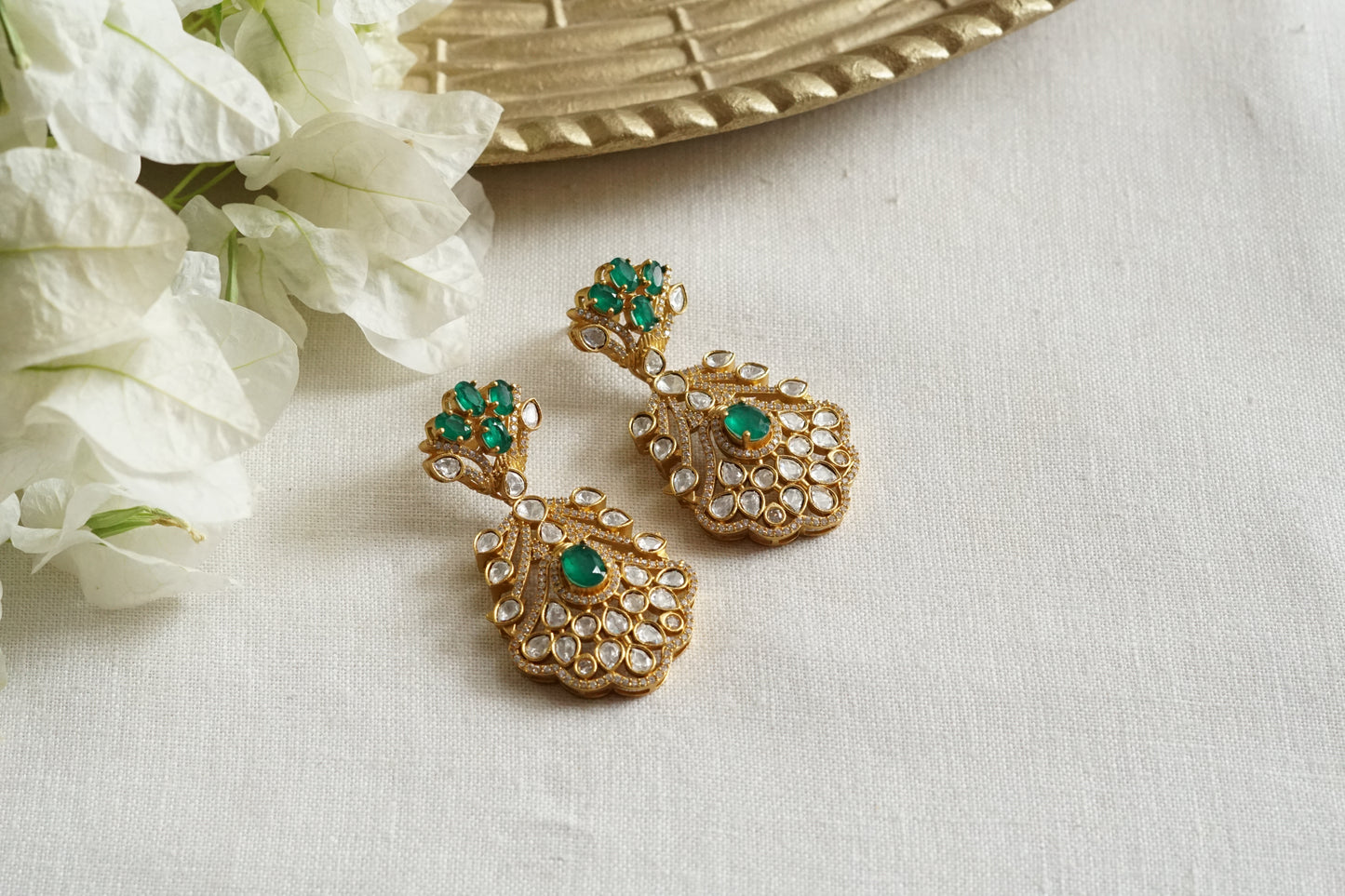 Polki Earrings (1-5371)(K)