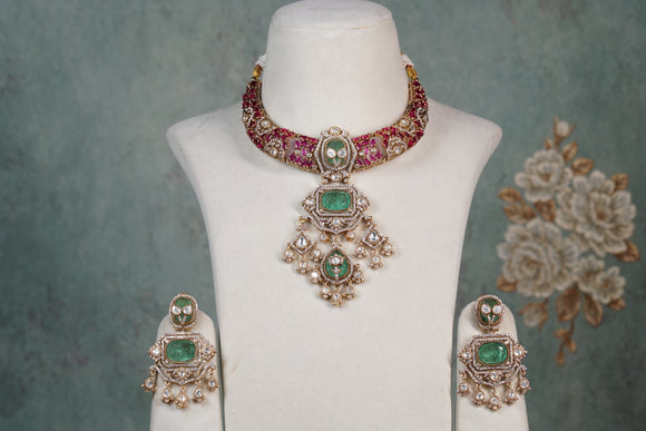 Polki Necklace (4-8325)(B)