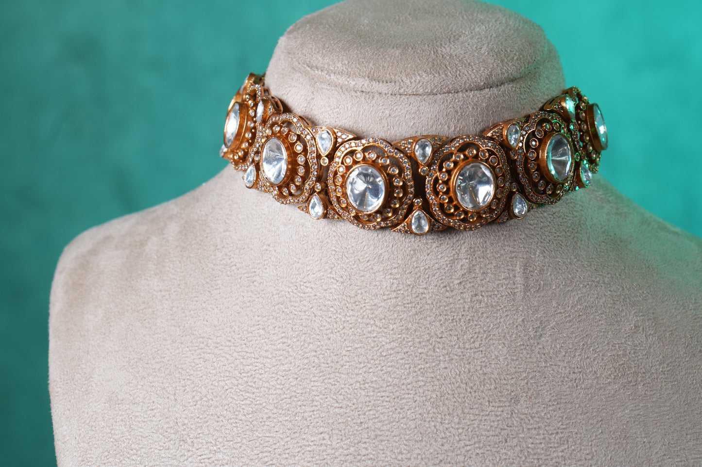 Polki Choker Set(4-9364)(B)