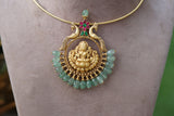 Antique jadau pendant necklace (4-5881)(AK)