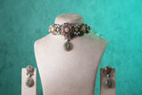 Multi Stone Choker Set(4-9365)(B)
