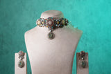 Multi Stone Choker Set(4-9365)(B)
