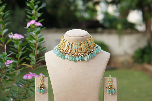 Kundan Necklace Set (4-9663)(A)