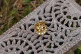 Star moon Kundan Ring (6-205)(R)