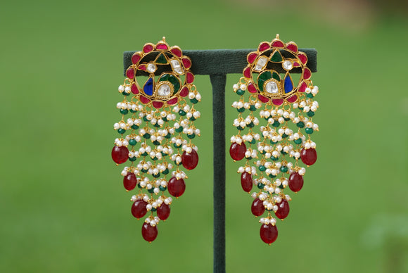 kundan earring (1-3009)(R)