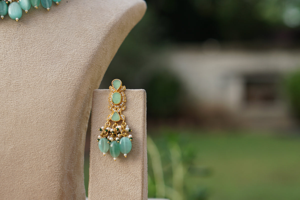 Kundan Necklace Set (4-9663)(A)