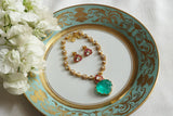 Doublet Stone Mossainite Polki Necklace Set (4-9391)(K) - JEWELSTYLE