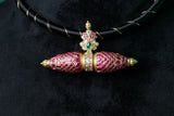 Kundan pendant Necklace (4-8128)(K)
