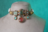 Multi Stone Choker Set(4-9366)(B)