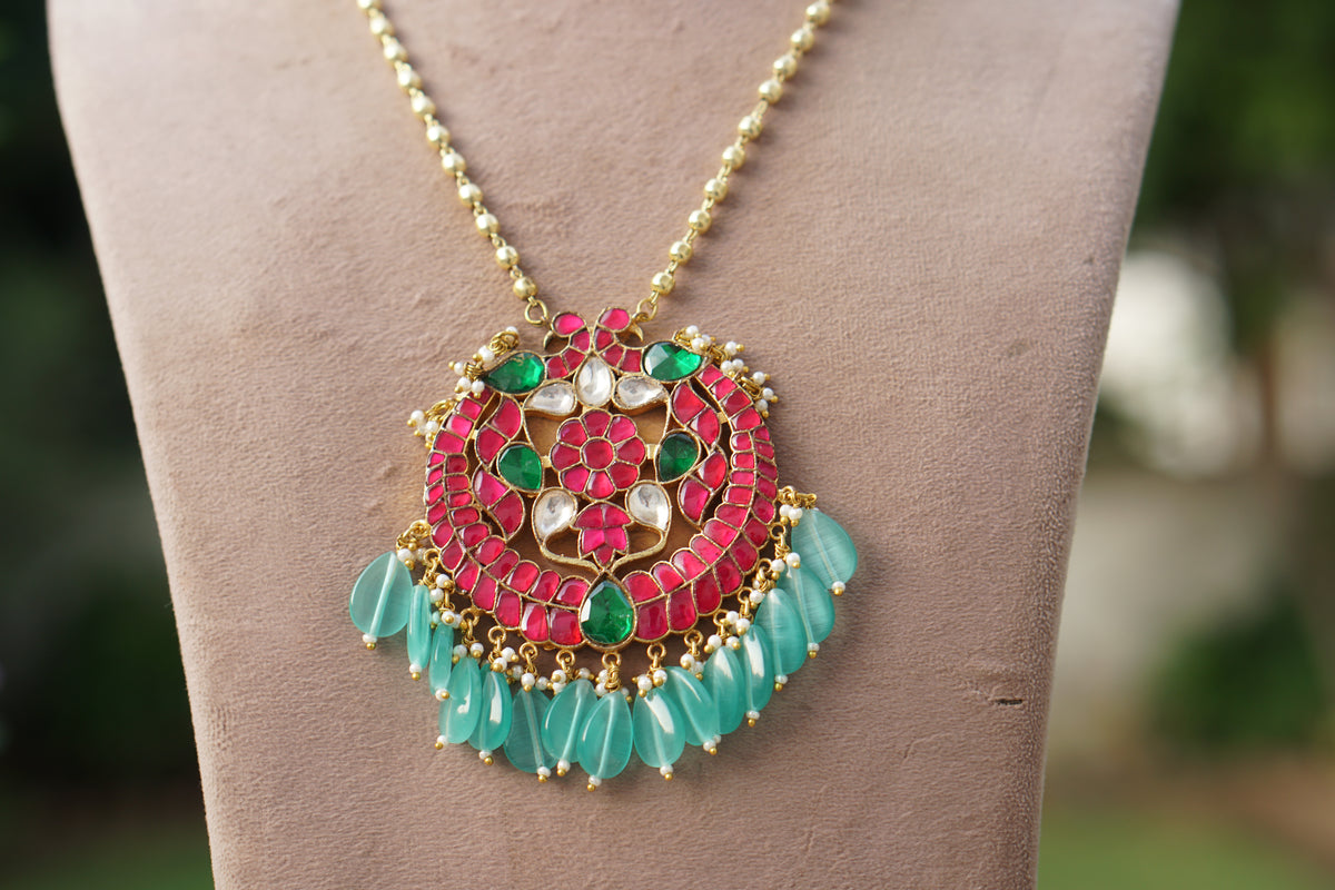 Kundan Necklace Pendant (4-9662)(A)