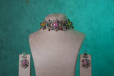Multi Stone choker Set(4-9356)(B)