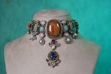 Multi Stone Necklace Set(4-9357)(B)
