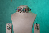 Multi Stone Choker Set(4-9368)(B)