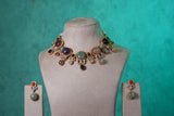 Multi Stone Necklace Set(4-9369)(B)