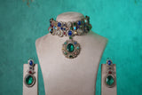 Multi Stone Necklace Set(4-9370)(B)