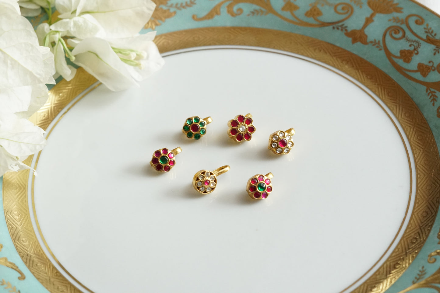 92.5 silver kundan noseclip(2-295)(K)