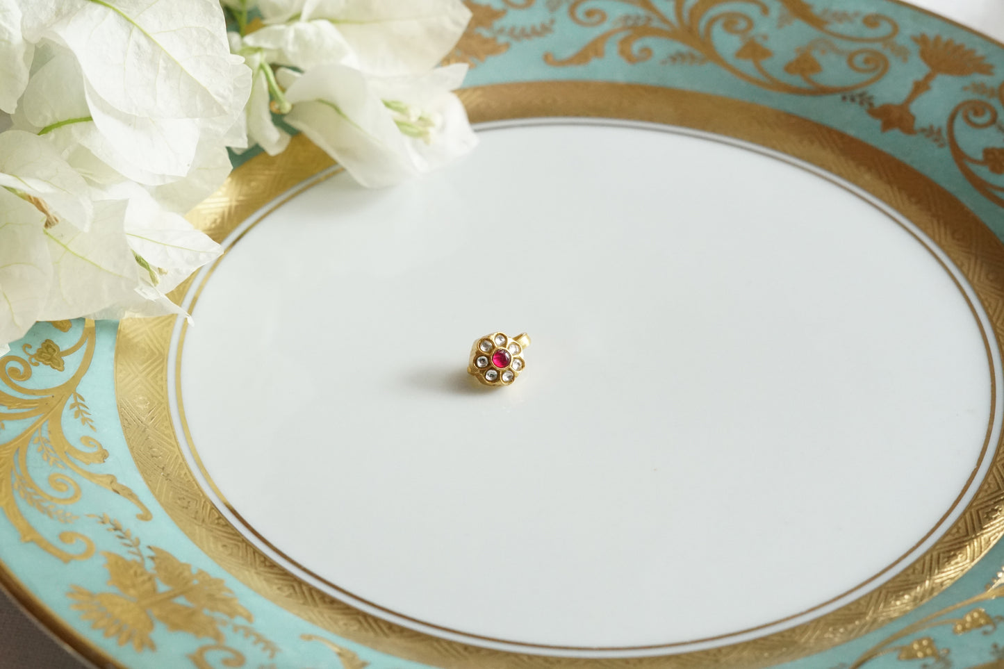 92.5 silver kundan noseclip(2-295)(K)