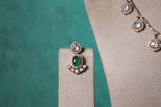Polki Necklace Set(4-9373)(B)