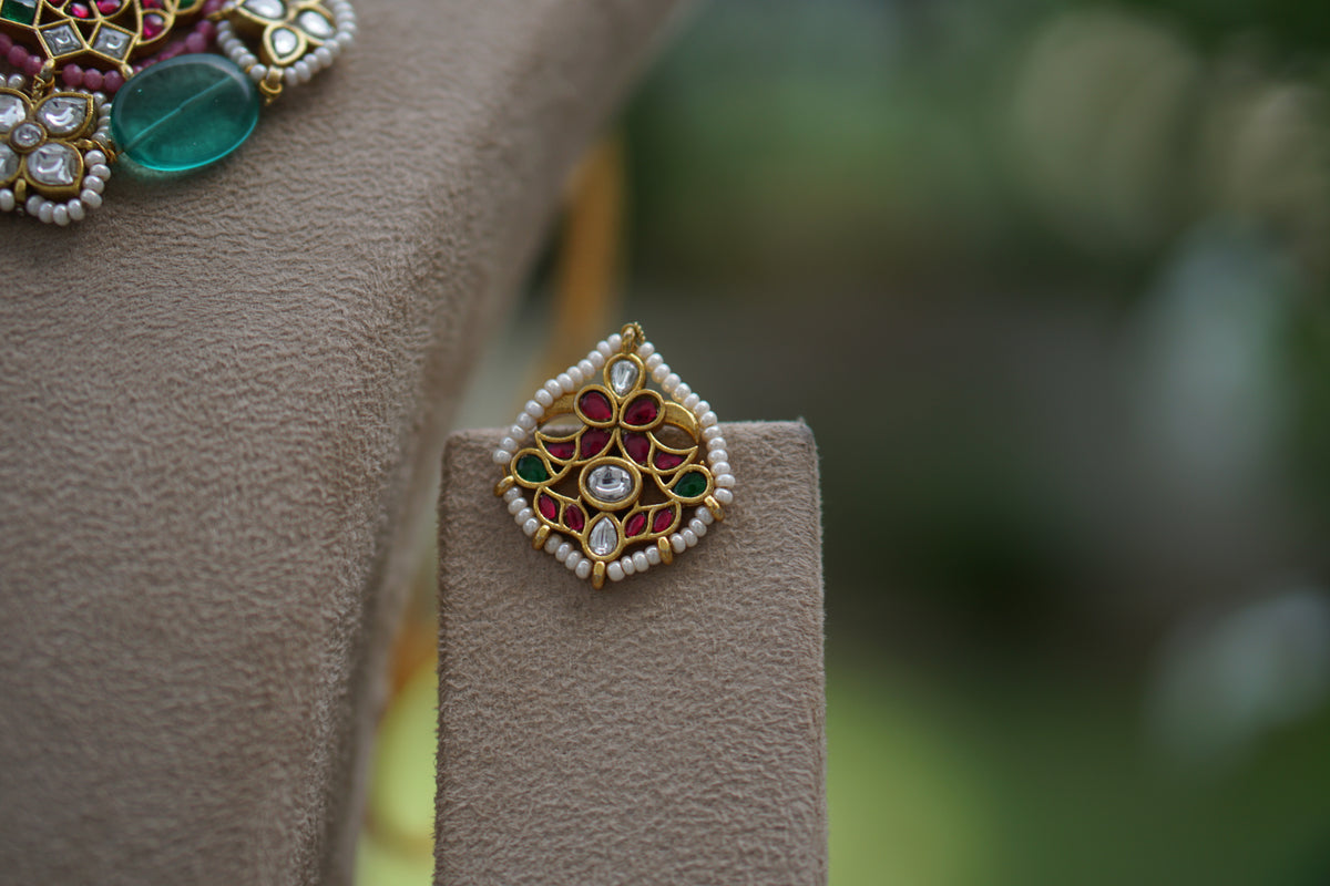 Kundan Necklace Set (4-9683)(A)