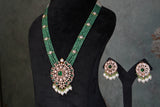 Polki Necklace Set (4-9375)(B)