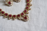 Polki necklace set  (4-8337)(B)