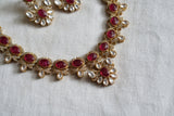 Polki necklace set  (4-8337)(B)