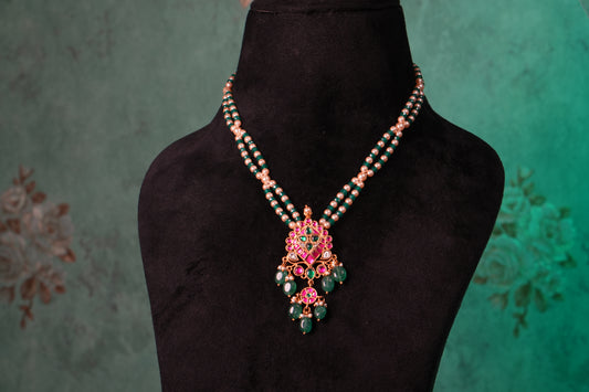 Kundan Pendant Necklace (4-9403)(K)